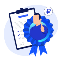 The image shows a symbolic representation of successfully completed tasks